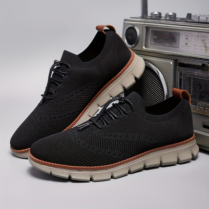 Slip-on breathable mesh running sneakers