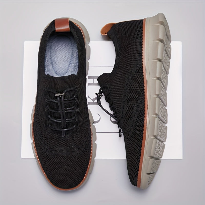 Slip-on breathable mesh running sneakers