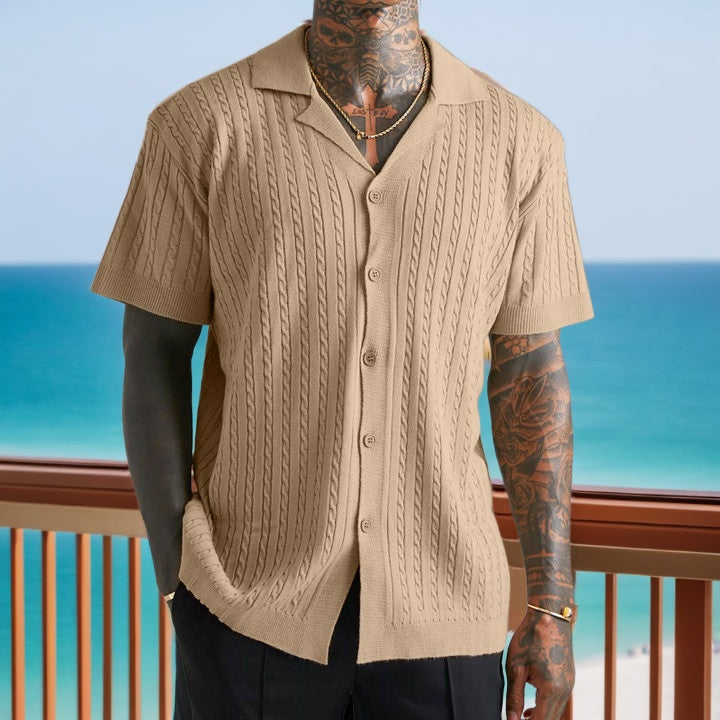 Classic Cable-Knit Shirt: Timeless Style with Modern Edge