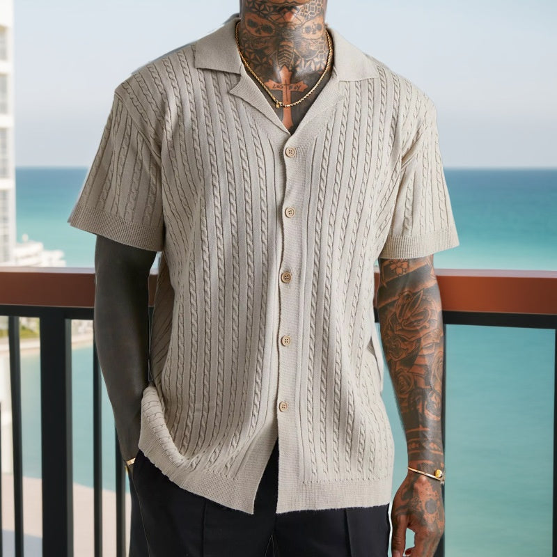 Classic Cable-Knit Shirt: Timeless Style with Modern Edge