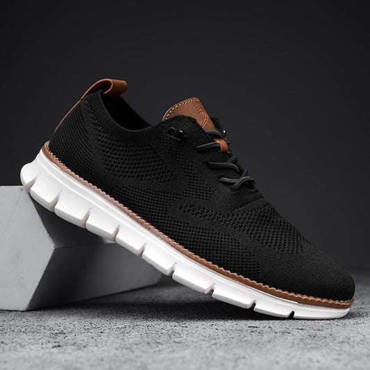 Super Comfy breathable Orthopedic Mesh Sneakers For Wide Feet - Black White