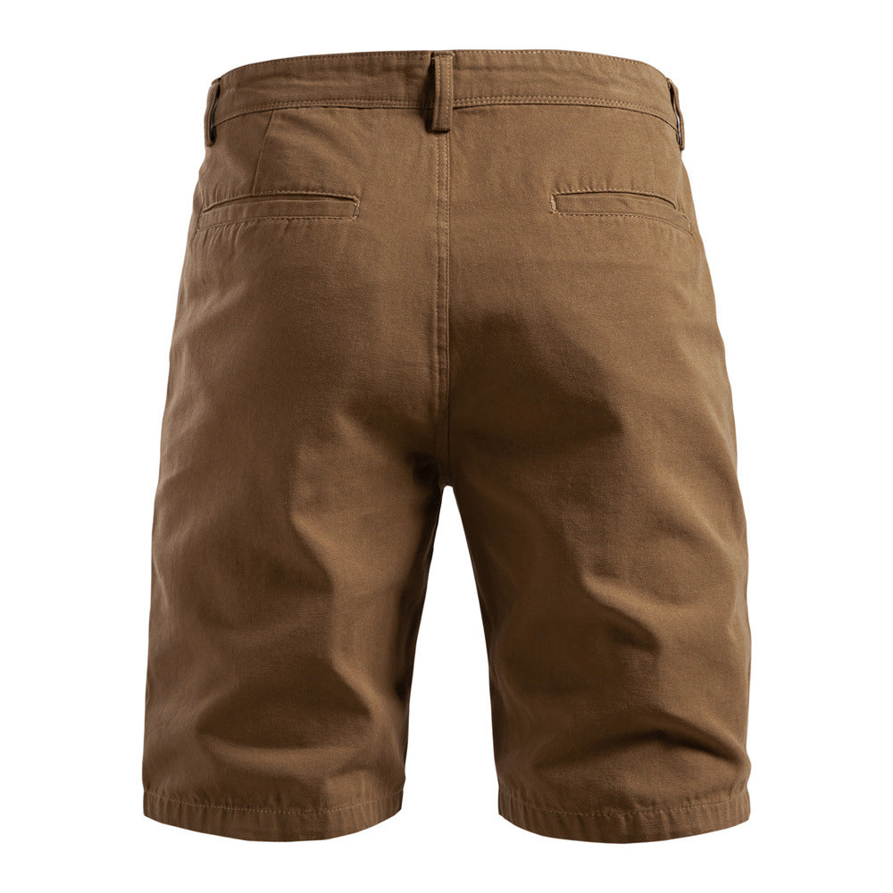 Men's Durable Pleated Shorts with Multiple Pockets