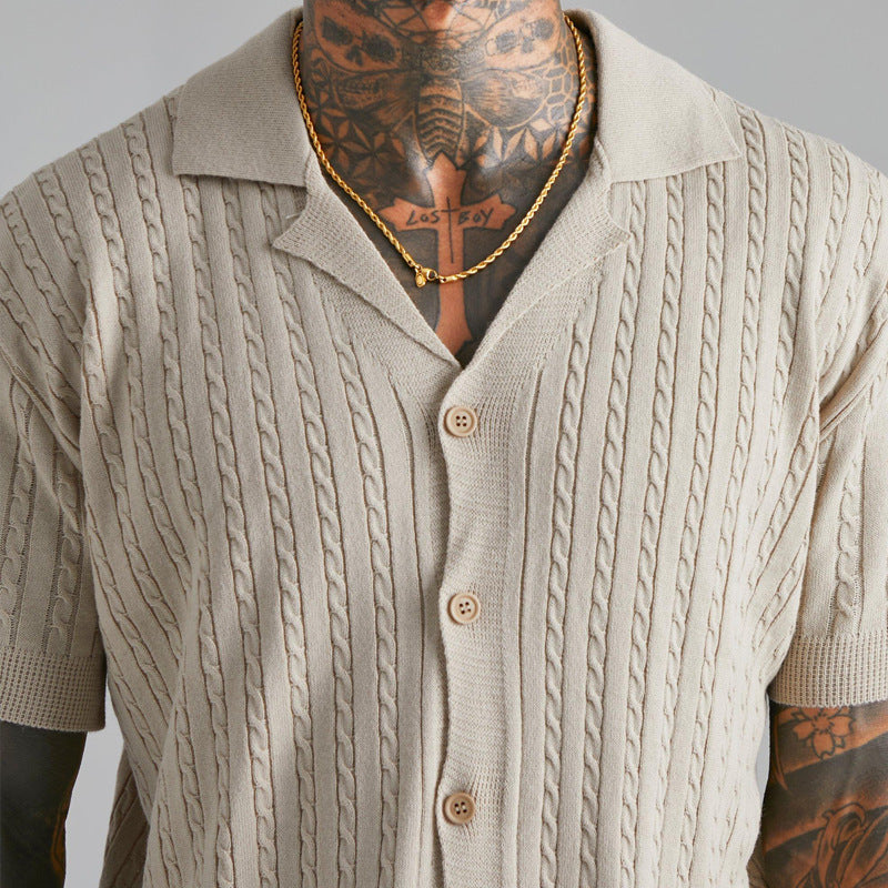 Classic Cable-Knit Shirt: Timeless Style with Modern Edge