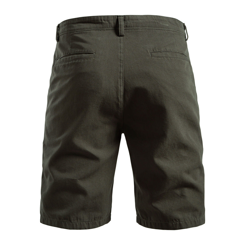 Men's Durable Pleated Shorts with Multiple Pockets