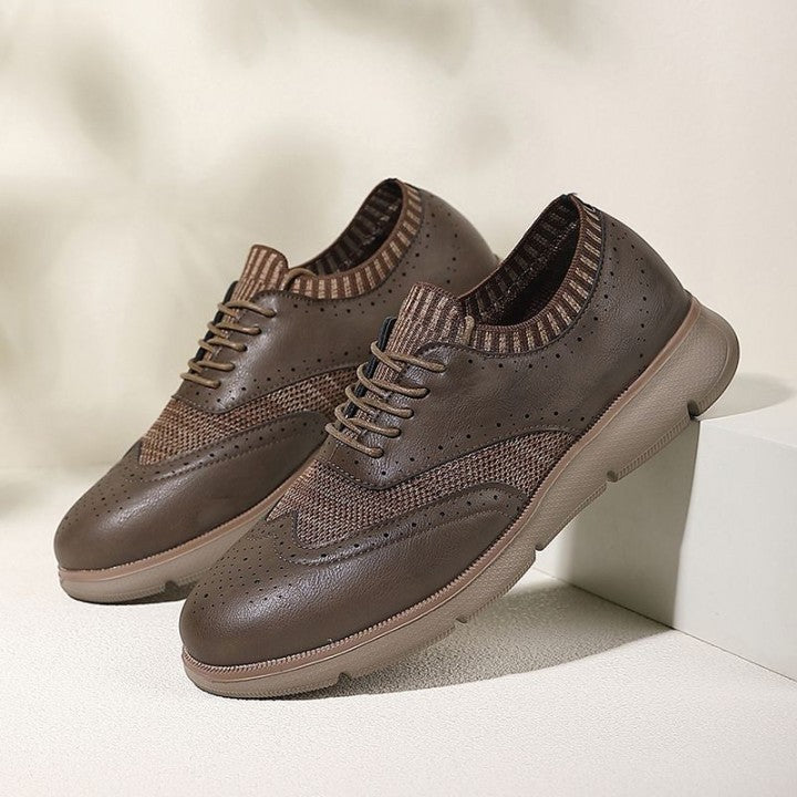 Sports breathable flying woven casual men's shoes