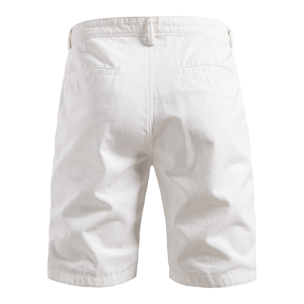 Men's Durable Pleated Shorts with Multiple Pockets