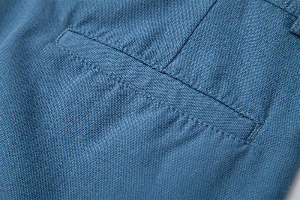 Men's Durable Pleated Shorts with Multiple Pockets