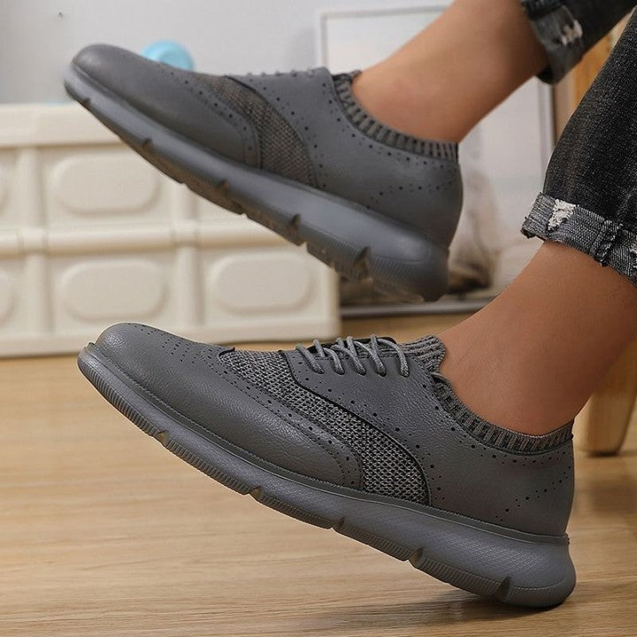 Sports breathable flying woven casual men's shoes