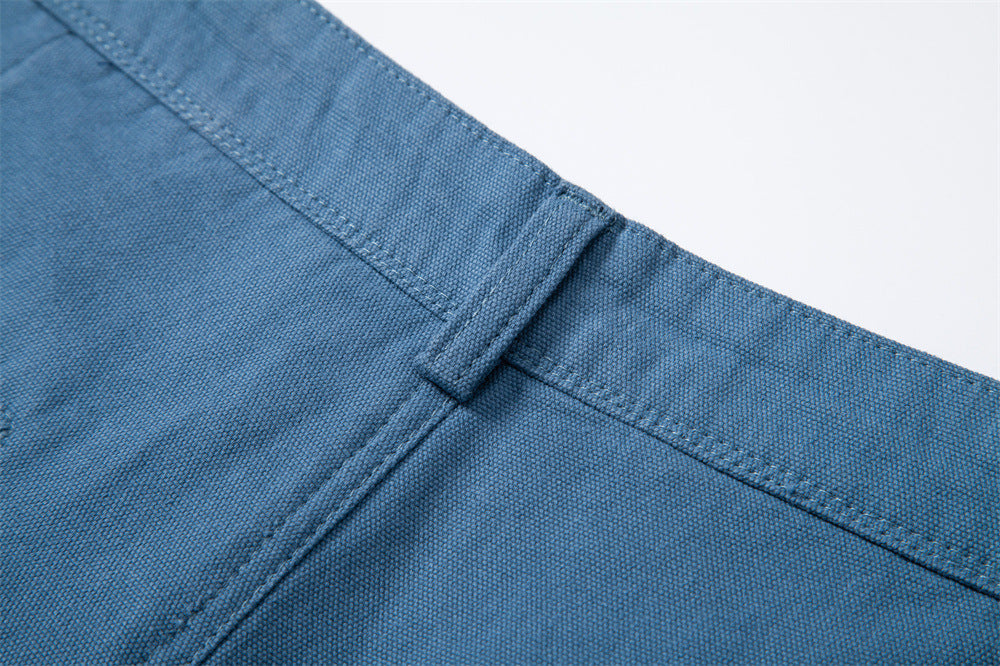 Men's Durable Pleated Shorts with Multiple Pockets