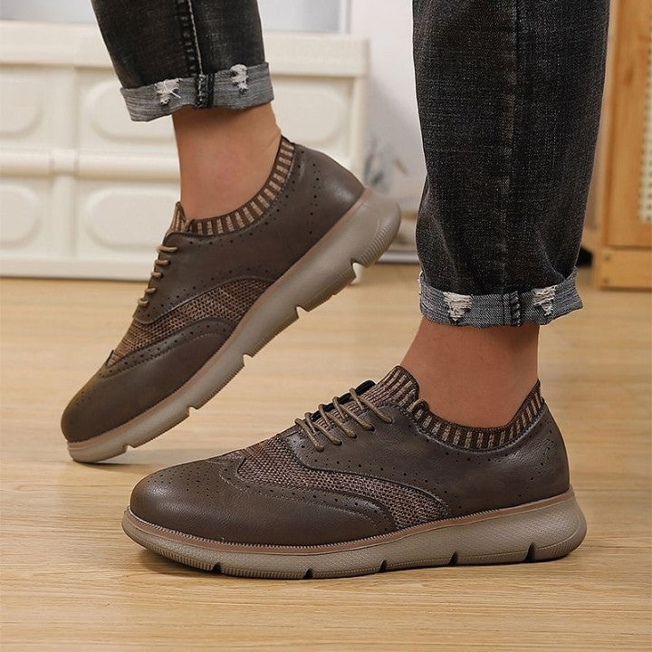Sports breathable flying woven casual men's shoes
