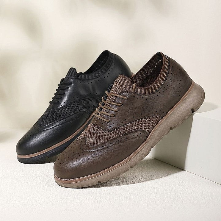 Sports breathable flying woven casual men's shoes
