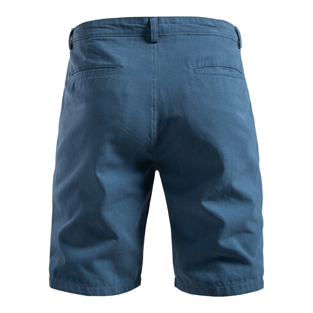 Men's Durable Pleated Shorts with Multiple Pockets