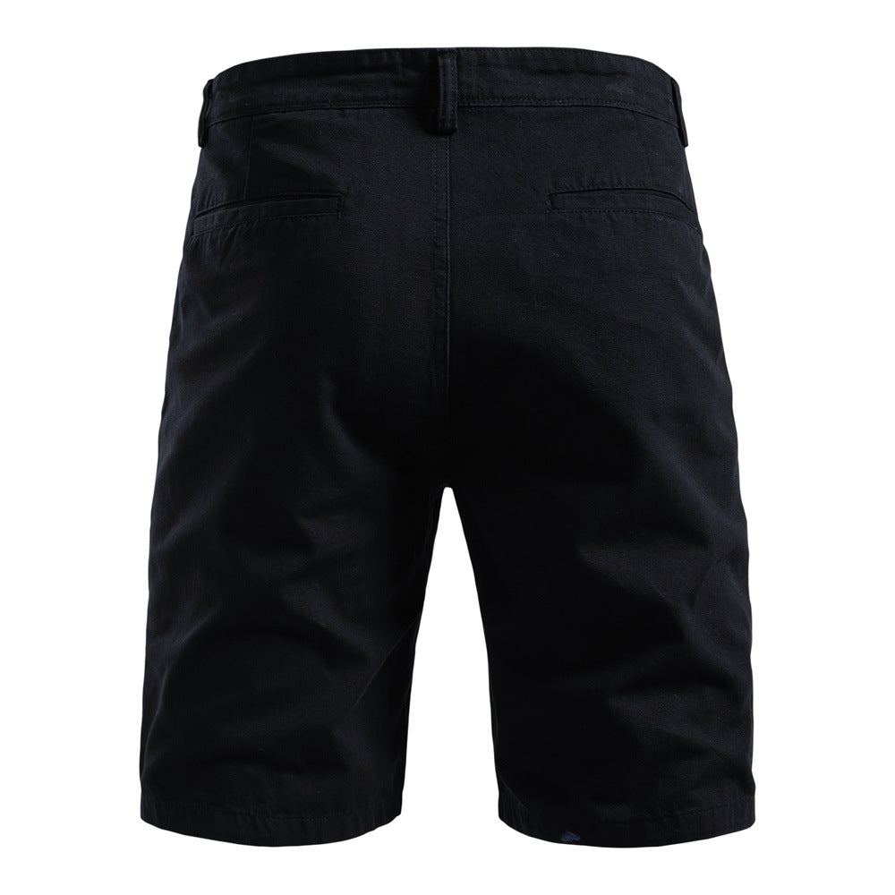 Men's Durable Pleated Shorts with Multiple Pockets