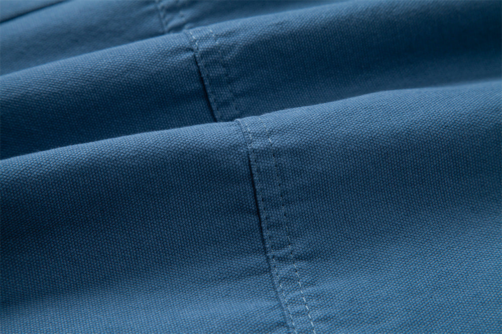 Men's Durable Pleated Shorts with Multiple Pockets