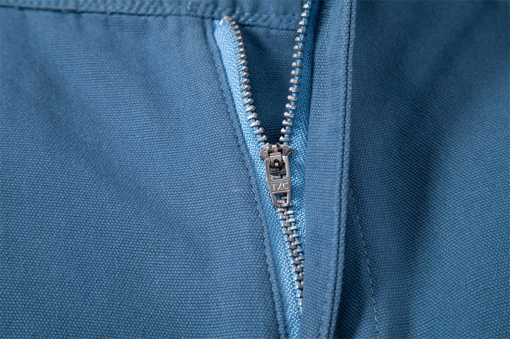 Men's Durable Pleated Shorts with Multiple Pockets