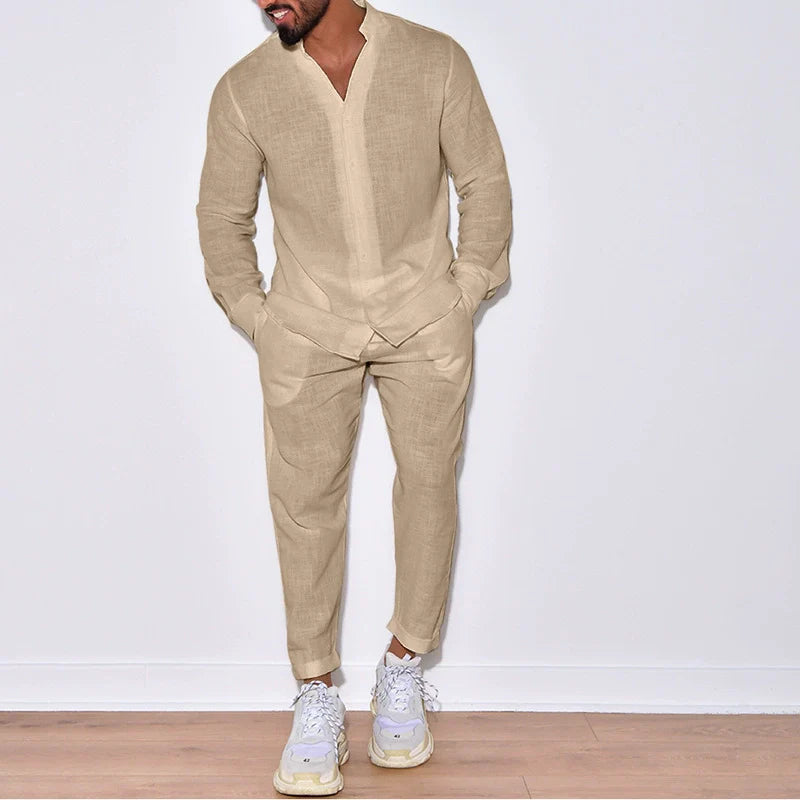 Effortless Linen Set: Timeless Comfort and Casual Elegance