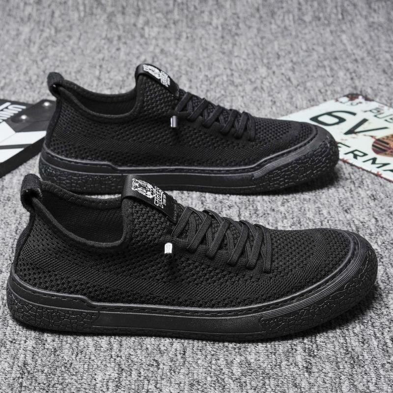 Fashion Breathable Fly Woven Shoes All-match Comfortable Work Shoes