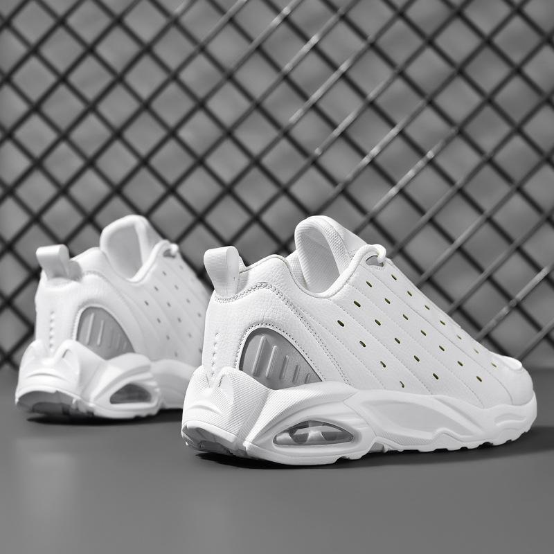 Air Cushion Oversized Leather Breathable Casual Sneakers