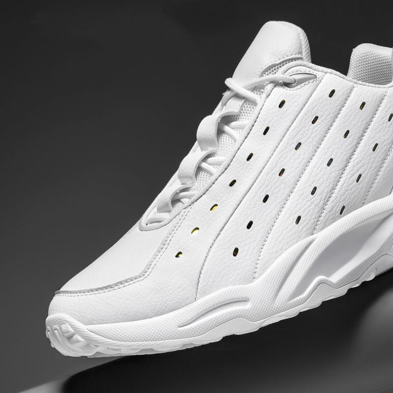 Air Cushion Oversized Leather Breathable Casual Sneakers