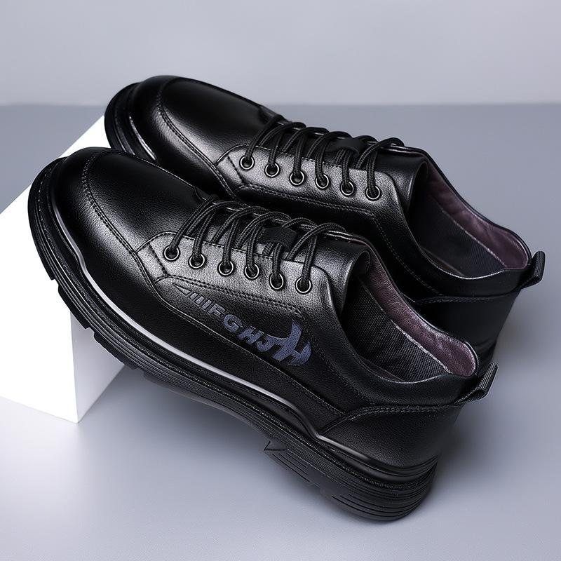 Spring and summer soft leather men's casual driving soft sol fashion sports leather shoes