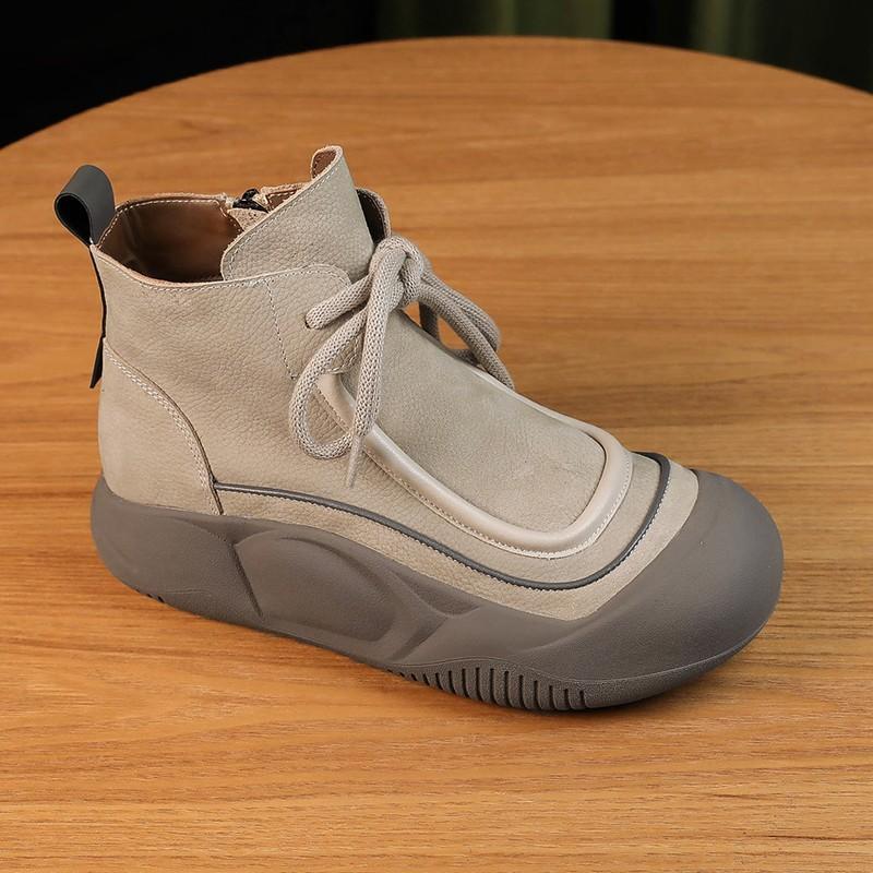 Women's color-block casual orthopedic booties