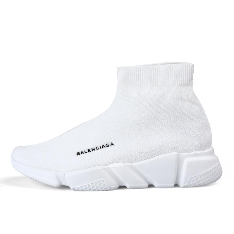 Socks Shoes Breathable Mesh Middle Top Outdoor Sports Men's Shoes