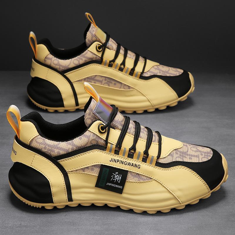 Printed fabric surface breathable tide embroidered tiger head shoes