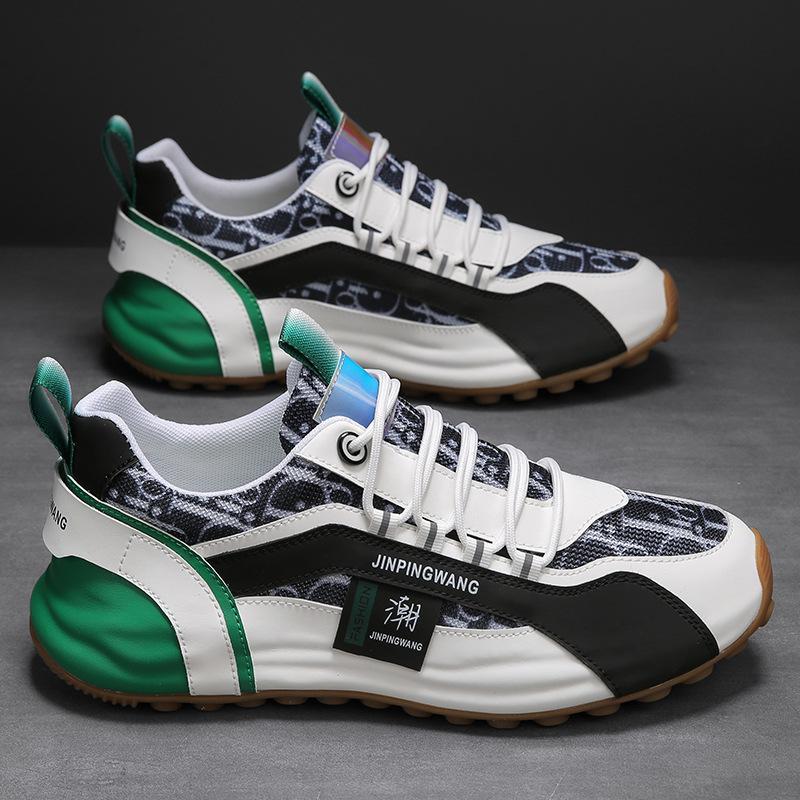 Printed fabric surface breathable tide embroidered tiger head shoes