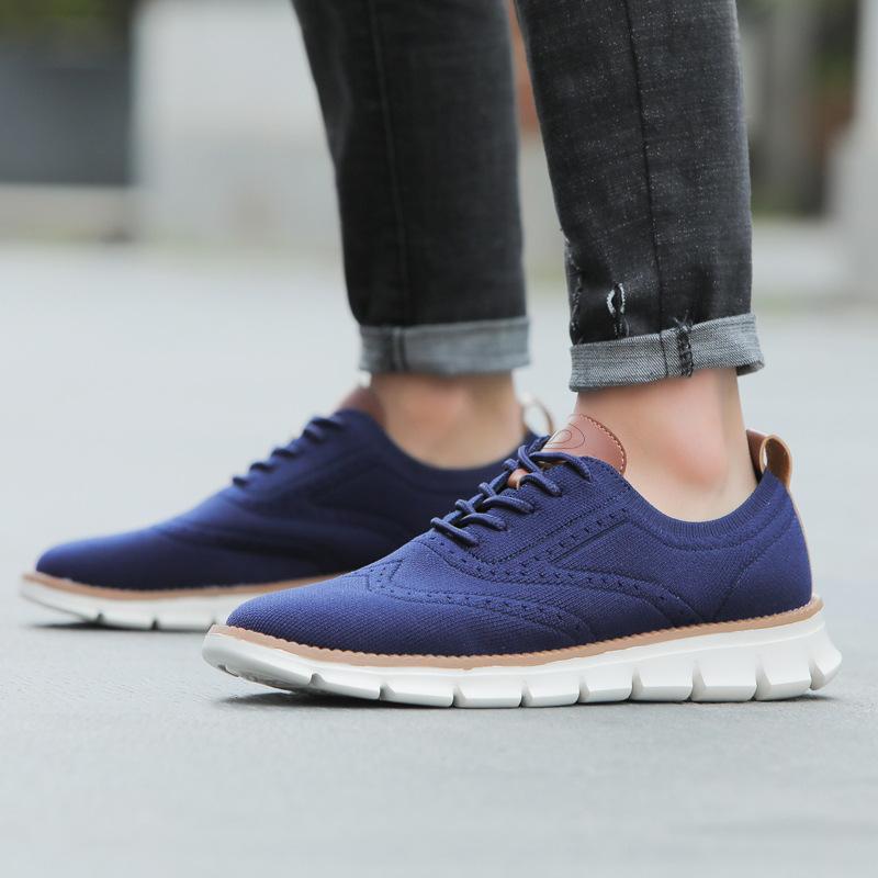 Autumn Comfy breathable Orthopedic Oxford Sneakers For Wide Feet