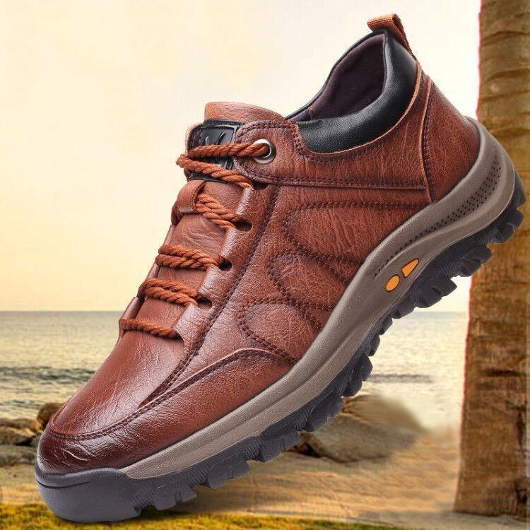 Leather waterproof non-slip warm hiking shoes