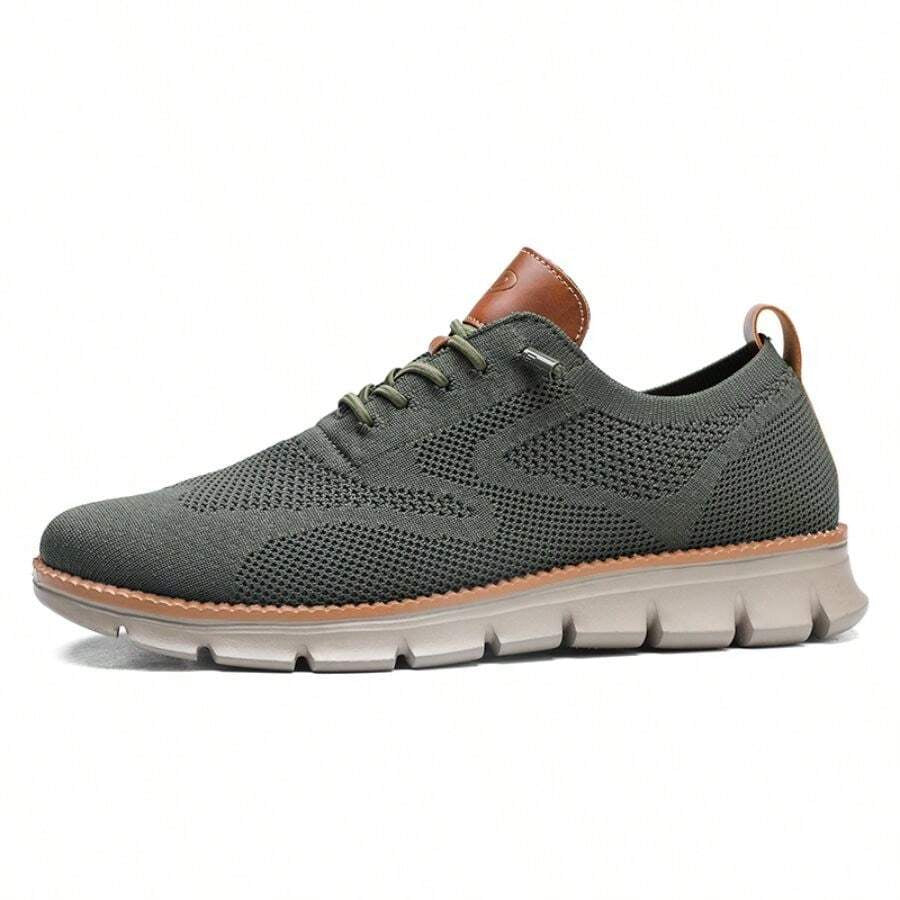 Super Comfy breathable Orthopedic Mesh Sneakers For Wide Feet - Olive green