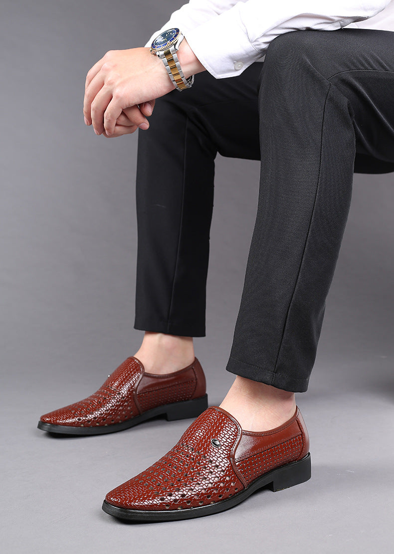 Genuine Leather Fashion Men Business Shoes