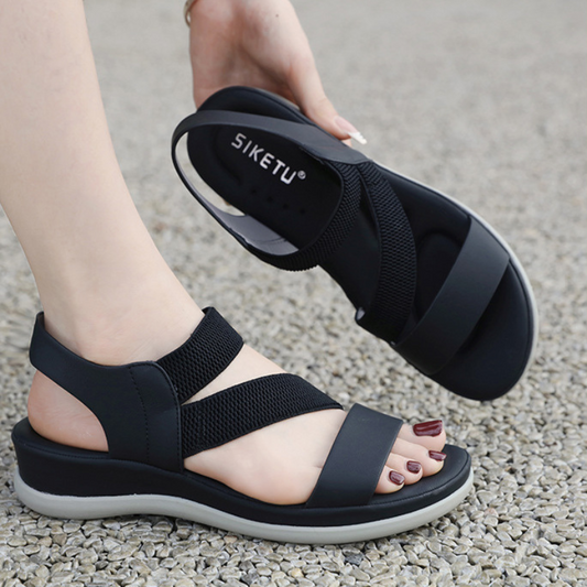 Sweet thick-soled seaside beach sandals