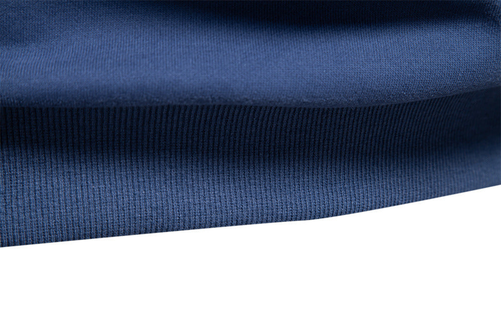 Men's Long-Sleeve Two-Tone Polo Shirt
