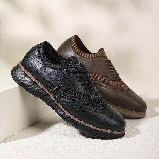 Sports breathable flying woven casual men's shoes