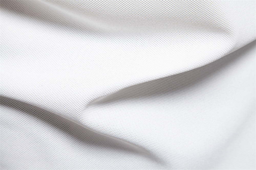 Men's Short-Sleeve Stripe and Embroidered Polo Shirt