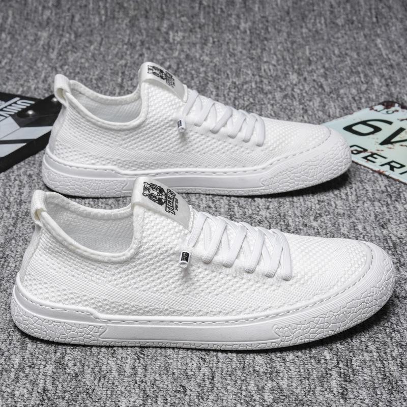 Fashion Breathable Fly Woven Shoes All-match Comfortable Work Shoes