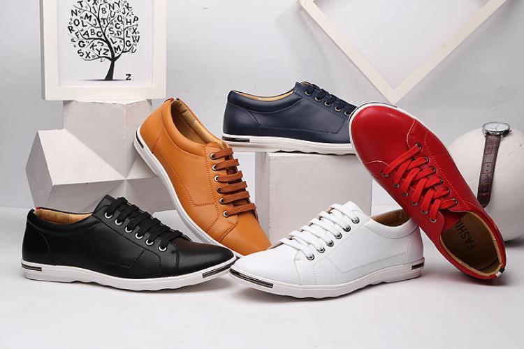 Fashion lace-up leather shoes casual work shoes