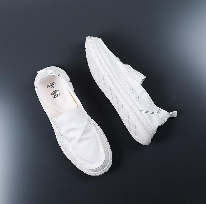 New Summer Men's Casual Shoes Fashion Breathable Canvas Loafers Slip on Men Boat Shoes Sneakers Lightweight Soft