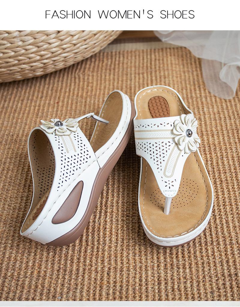 Women's Massage Wedge Thong Comfy Going Out Beach Sandals