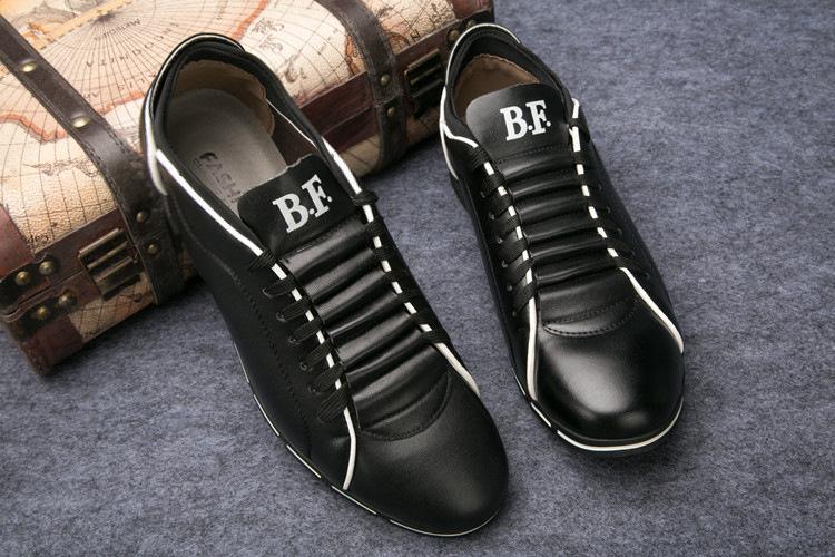 Big Size Menn's Casual Leather Flat Shoes