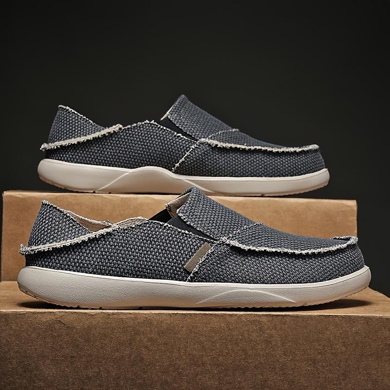 Breathable Comfort & Lightweight Style Men's Canvas Slip On Loafers