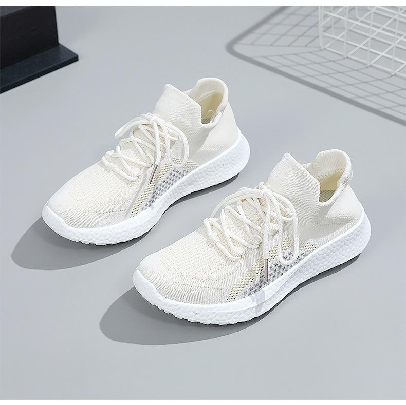 Men's fly-woven rubber foam sole sneakers