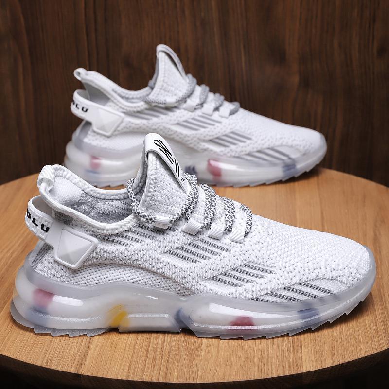 2023 Summer Breathable Jelly Rainbow Sole Mesh Sneakers