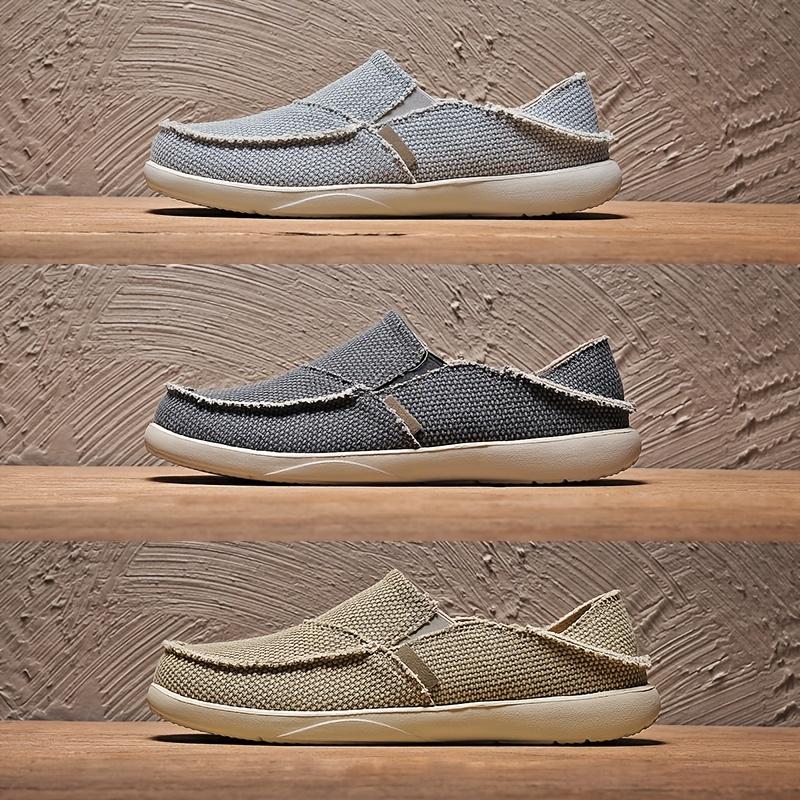 Breathable Comfort & Lightweight Style Men's Canvas Slip On Loafers