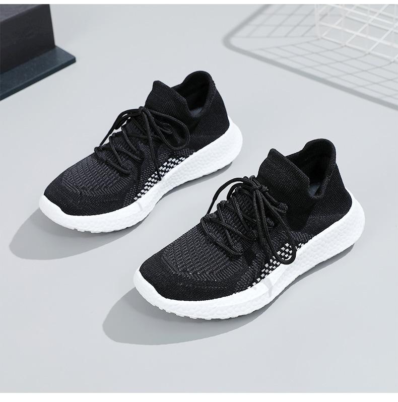 Men's fly-woven rubber foam sole sneakers