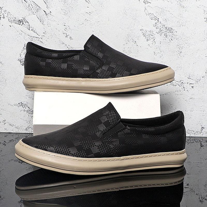 2023 new low-top casual shoes slip on lazy versatile breathable men's shoes