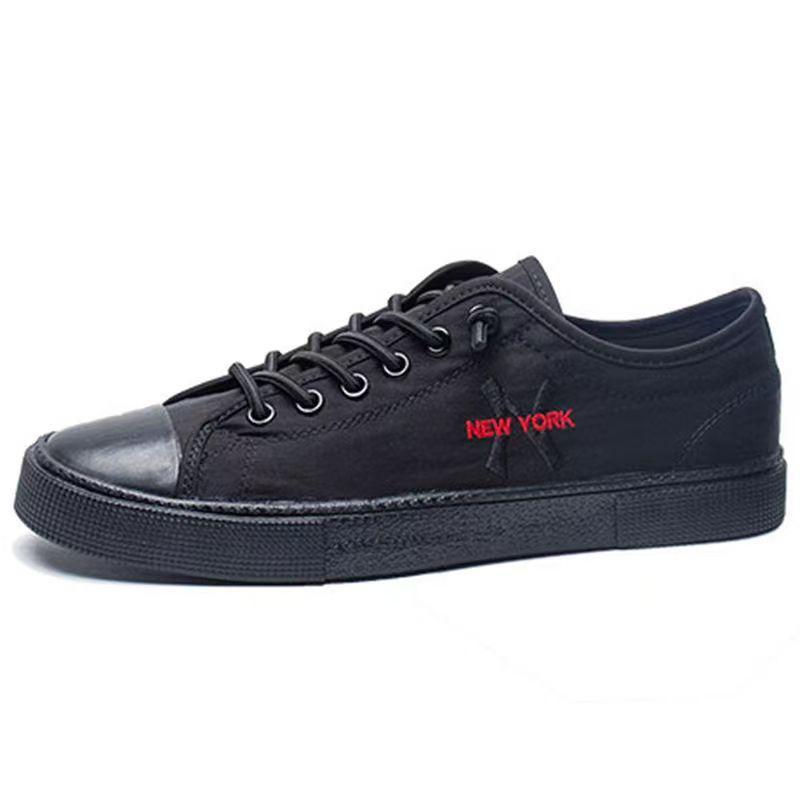 New York embroidered breathable canvas shoes