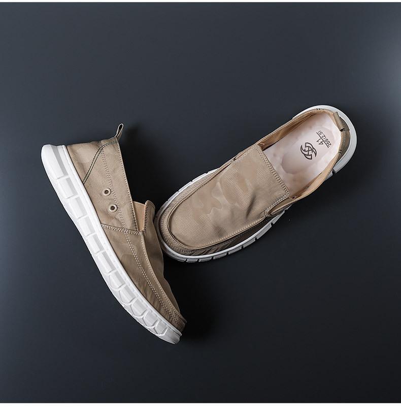 New Summer Men's Casual Shoes Fashion Breathable Canvas Loafers Slip on Men Boat Shoes Sneakers Lightweight Soft