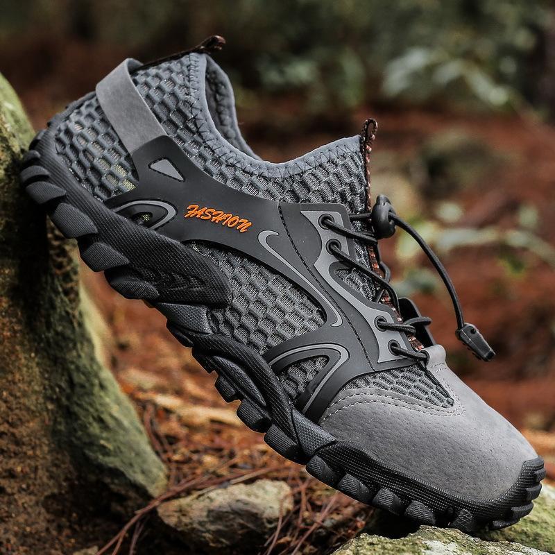 Men's Breathable Mesh Casual Light Outdoor Hiking Shoes